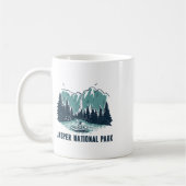 Jasper Mountain Alberta Canada Jasper Nationaal Pa Koffiemok (Links)