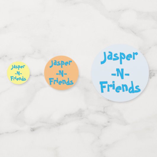 Jasper-n-Friends Confetti (Voorkanten)
