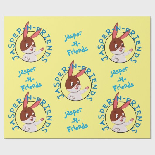 Jasper-n-friends inpakpapier (Vlak)
