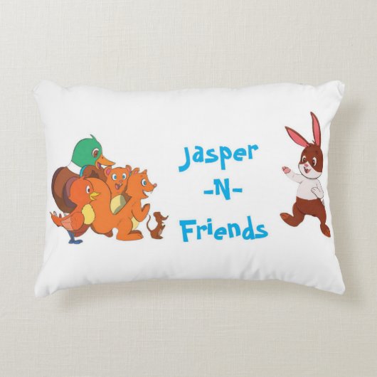 Jasper-n-Friends kussen (Voorkant)