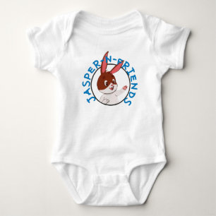 Jasper-n-Friends logo baby romper