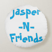 Jasper-n-friends Pillow Rond Kussen (Achterkant)
