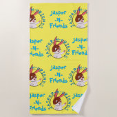 Jasper-n-friends strandlaken (Voorkant)