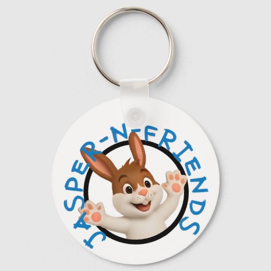 Jasper-n-vrienden sleutelhanger / Rugzaklabel (Voorkant)