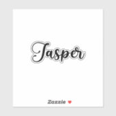 Jasper Naam - Handgeschreven kalligrafie Sticker (Vel)