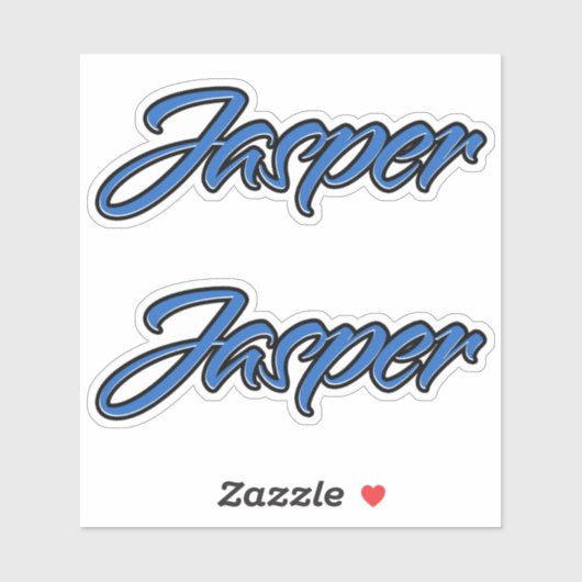 Jasper Name blue Aufkleber Sticker Stickerset (Vel)