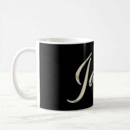 Jasper Name whitegold Tasse Teetasse Kaffeetasse Koffiemok (Links)