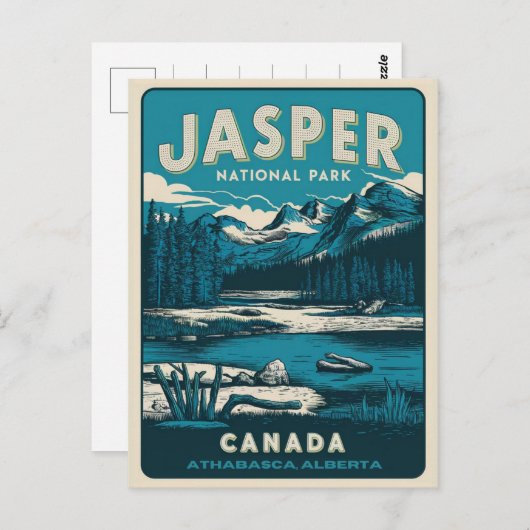 Jasper Nationaal park alberta canada geschenken Briefkaart (Voorkant / Achterkant)
