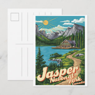 Jasper Nationaal park alberta canada geschenken Briefkaart
