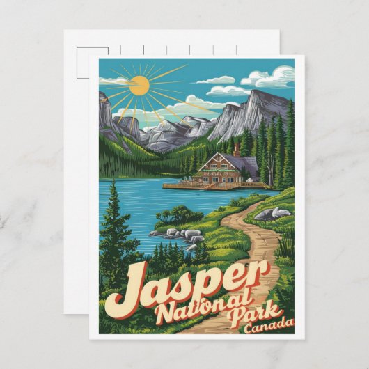 Jasper Nationaal park alberta canada  geschenken Briefkaart (Voorkant / Achterkant)
