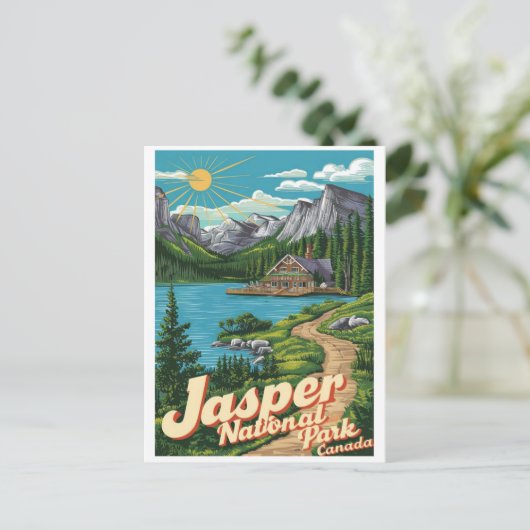 Jasper Nationaal park alberta canada geschenken Briefkaart (Staand voorkant)