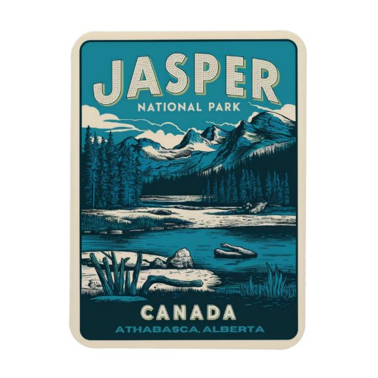 Jasper Nationaal park alberta canada  geschenken Magneet (Verticaal)