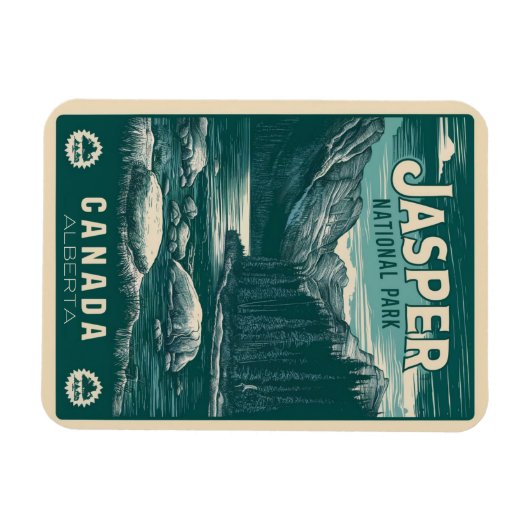 Jasper Nationaal park alberta canada  geschenken Magneet (Horizontaal)