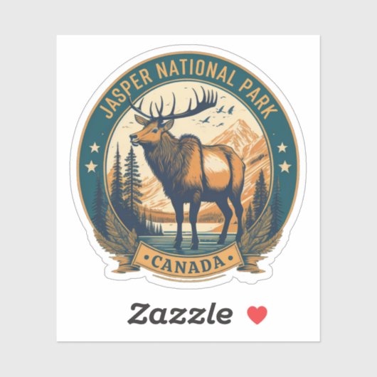 Jasper nationaal park Canada resorts Sticker (Vel)