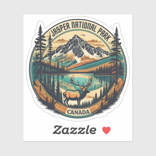 Jasper nationaal park Canada resorts Sticker (Vel)