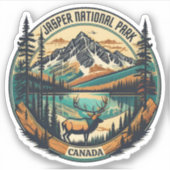 Jasper nationaal park Canada resorts Sticker (Voorkant)