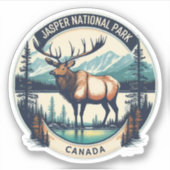 Jasper nationaal park Canada resorts Sticker (Voorkant)