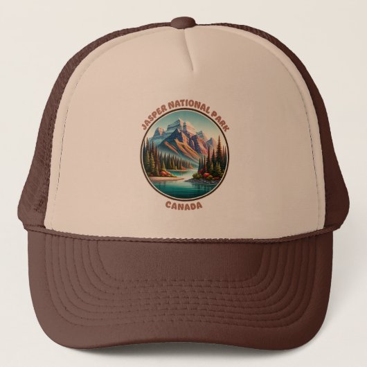 Jasper Nationaal Park Canada Trucker Pet (Voorkant)