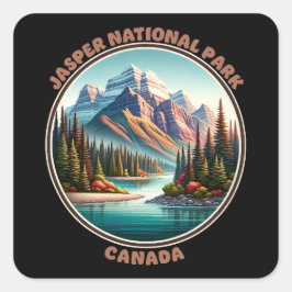 Jasper Nationaal Park Canada Vierkante Sticker