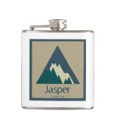 Jasper Nationaal Park Rustiek Heupfles (Voorkant)