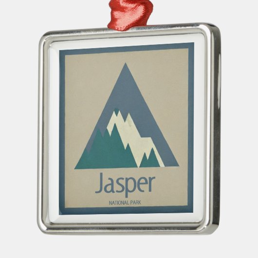 Jasper Nationaal Park Rustiek Metalen Ornament (Links)
