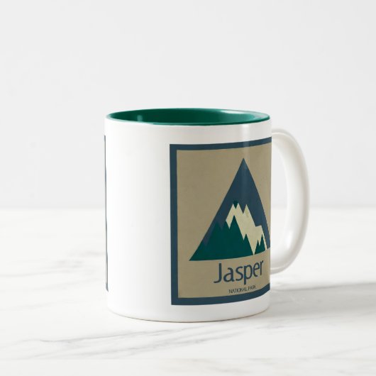 Jasper Nationaal Park Rustiek Tweekleurige Koffiemok (Voorkant rechts)