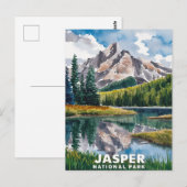 Jasper Nationaal Park Waterverf Schilderen Briefkaart (Voorkant / Achterkant)