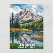 Jasper Nationaal Park Waterverf Schilderen Briefkaart (Voorkant)