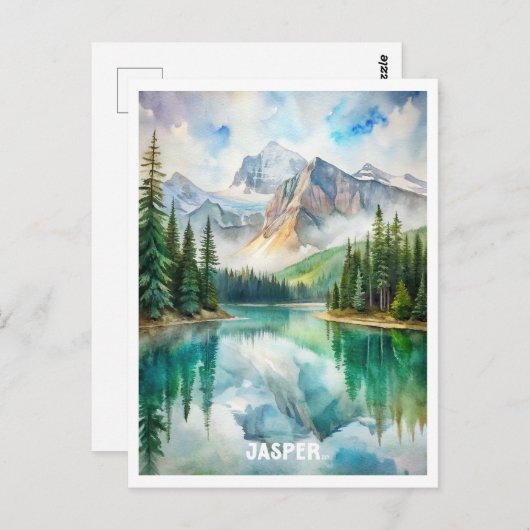 Jasper Nationaal Park Waterverf Schilderen Briefkaart (Voorkant / Achterkant)