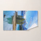 Jasper-National Maligne Lake Park Alberta Towel Se Bad Handdoek (Handdoek)