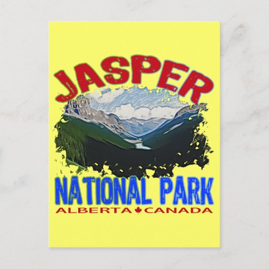 Jasper National Park, Alberta Canada Briefkaart (Voorkant)
