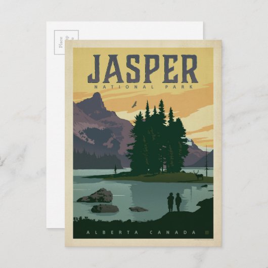 Jasper National Park, Alberta Canada Briefkaart (Voorkant / Achterkant)