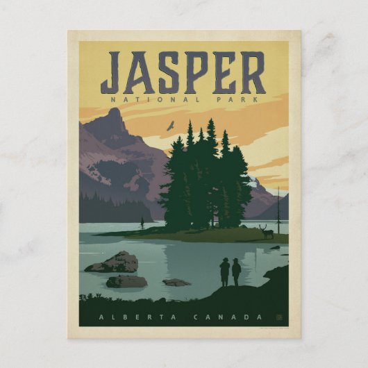Jasper National Park, Alberta Canada Briefkaart (Voorkant)