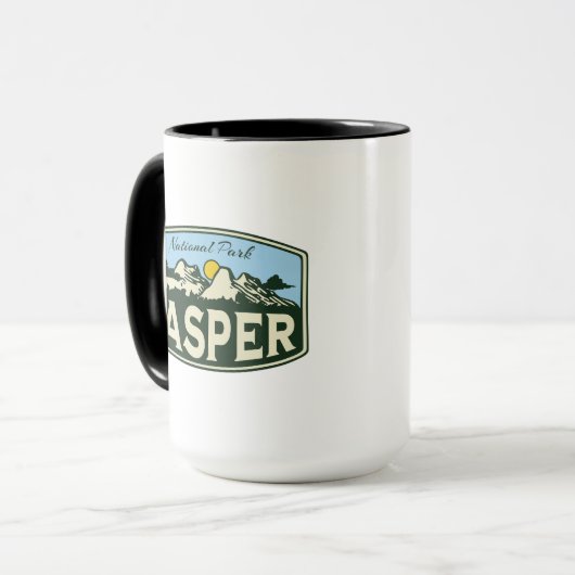 Jasper National Park Alberta Canada cadeaus Mok (Voorkant links)