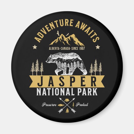 Jasper National Park Alberta Canada Magneet (Voorkant)