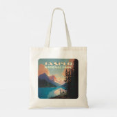 Jasper National Park Alberta Canada Rockies Retro Tote Bag (Achterkant)