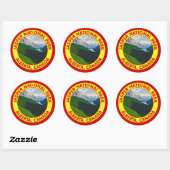 Jasper National Park, Alberta, Canada Ronde Sticker (Vel)