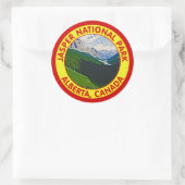 Jasper National Park, Alberta, Canada Ronde Sticker (Tas)
