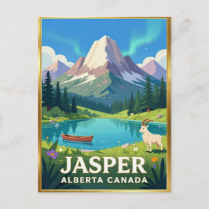 Jasper National Park Aurora Bestemming Briefkaart