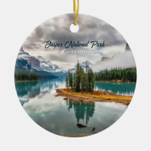 Jasper National Park Banff Canada Souvenir Keramisch Ornament (Voorkant)