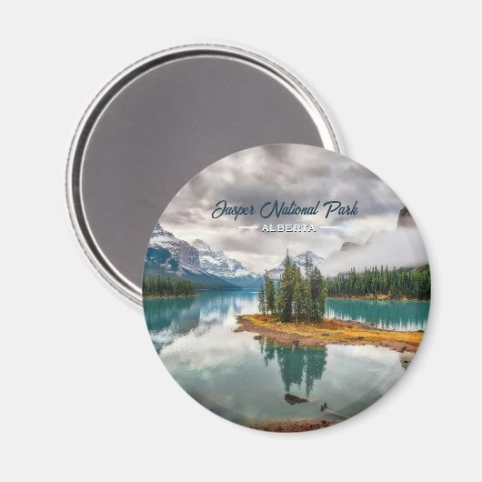 Jasper National Park Banff Canada Souvenir Magneet (Voorkant / Achterkant)