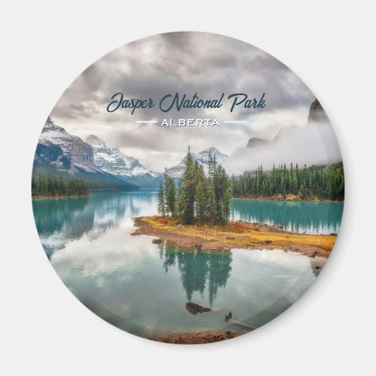 Jasper National Park Banff Canada Souvenir Magneet (Voorkant)