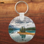 Jasper National Park Banff Canada Souvenir Sleutelhanger (Achterkant)