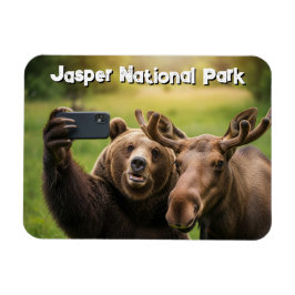 Jasper National Park Beer Moose Selfie Nederland Magneet