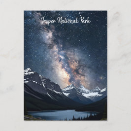 Jasper National Park Canada bij nacht Briefkaart