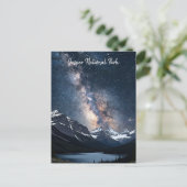 Jasper National Park Canada bij nacht Briefkaart (Staand voorkant)