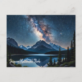 Jasper National Park Canada bij nacht Briefkaart