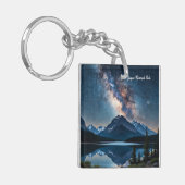 Jasper National Park Canada bij nacht Sleutelhanger (Voorkant Links)