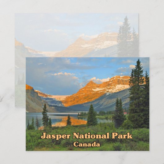 Jasper National Park Canada Briefkaart (Voorkant / Achterkant)