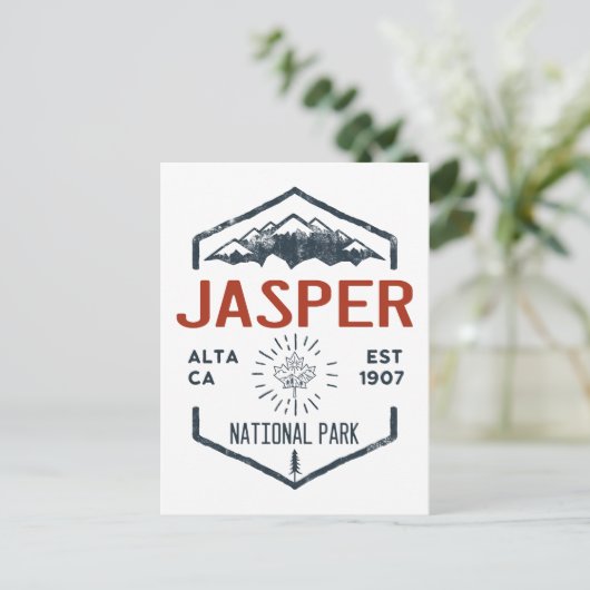 Jasper National Park Canada  Briefkaart (Staand voorkant)